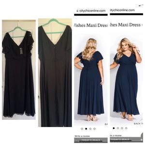 ‼️NWT‼️ City Chic sweet wishes black maxi dress, Size 18